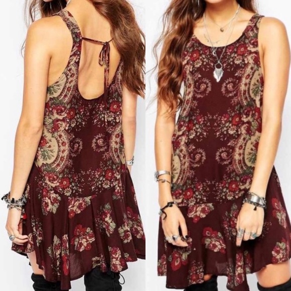 boho drop waist dress